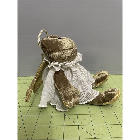 Vintage Russ Angelique Angel Plush Stuffed Frog Victorian Grace w/ Original Tag - Picture 4 of 9